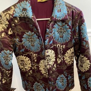 Vintage silk Catherine Malandrino silk jacket